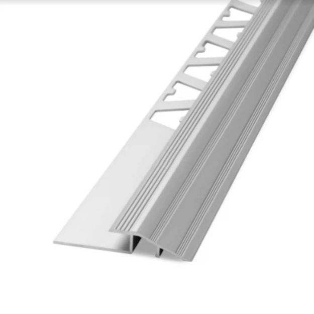 Imagen de Rampa para pisos vinílicos Aluminio 5mm x 2 mt